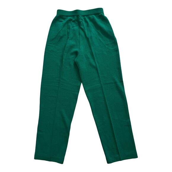 St John Evening Marie Gray Green Santana Knit Pants Size 8 READ Classic Academic - Picture 2 of 15